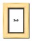 3x5 Simple Gold Picture Frame - UV Acrylic, Foam Board Backing, Hanging Hardware